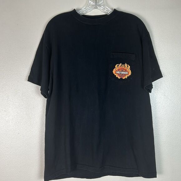 Vintage HARLEY DAVIDSON Blackfoot Idaho T shirt size large tee BEEFY T stratman - Picture 4 of 9